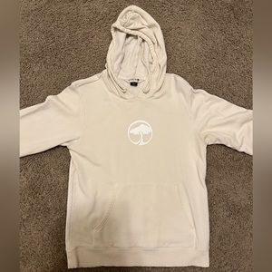 Arbor Organic Cotton Bamboo Pullover Hoodie - Men’s - Cream - Sz S - FLAW